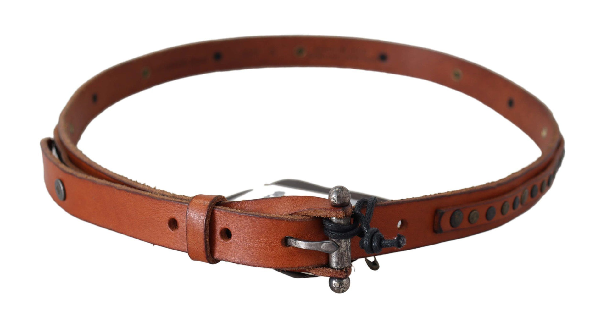 Elegant Leather Waist Belt in Brown - SEHABRANDS