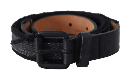 Chic Black Leather Waist Belt - SEHABRANDS