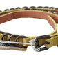 Chic Yellow Leather Skinny Belt - SEHABRANDS