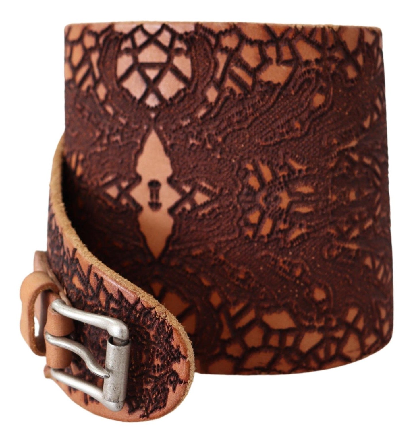 Elegant Brown Leather Fashion Belt - SEHABRANDS