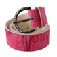 Elegant Pink Leather Fashion Belt - SEHABRANDS