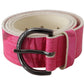 Elegant Pink Leather Fashion Belt - SEHABRANDS