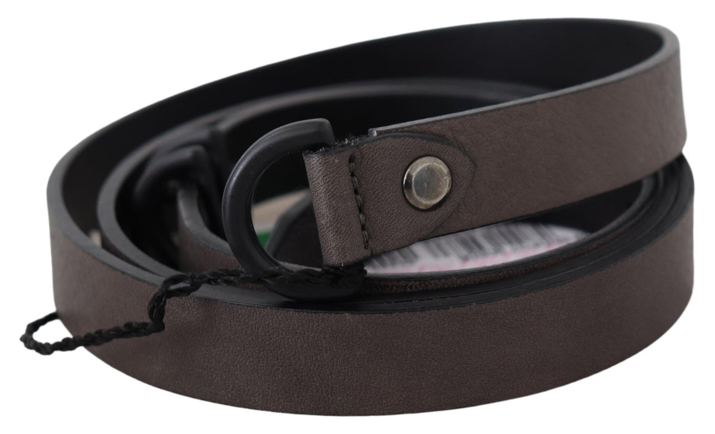 Elegant Dark Brown Leather Belt - SEHABRANDS