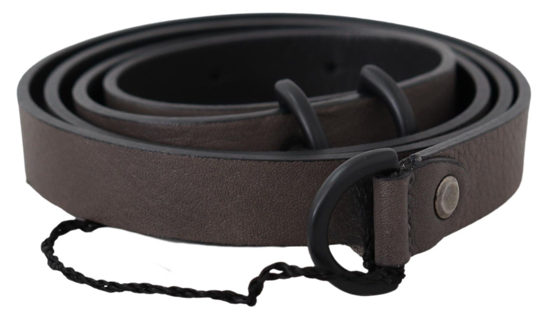 Elegant Dark Brown Leather Belt - SEHABRANDS