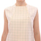 Chic White Sleeveless Cotton Shirt Top - SEHABRANDS