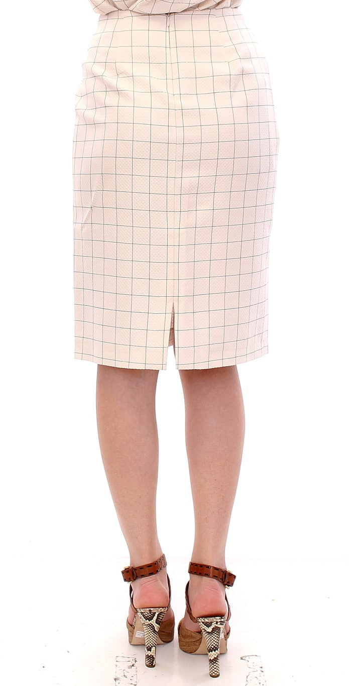 Elegant White Pencil Skirt - Chic and Sophisticated - SEHABRANDS