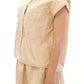 Elegant Beige Blouse Tank Top - SEHABRANDS