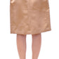 Elegant Silk Pleated Knee-Length Skirt - SEHABRANDS