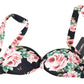 Dolce & Gabbana Elegant Black Floral Bikini Top