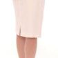 Elegant White Floral Pencil Skirt - SEHABRANDS