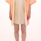 Chic Pink Silk-Blend Short Sleeve Coat - SEHABRANDS