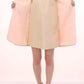 Chic Pink Silk-Blend Short Sleeve Coat - SEHABRANDS