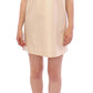 Elegant Beige Shift Sleeveless Dress - SEHABRANDS