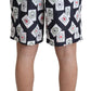 Dolce & Gabbana Multicolor Card Deck Printed Swim Trunks