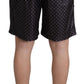 Dolce & Gabbana Chic Black Polka Dot Men's Swim Trunks