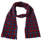 Chic Check Pattern Wool Scarf with Logo Embroidery - SEHABRANDS