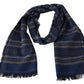 Chic Multicolor Wool Scarf Unisex Fringed Design - SEHABRANDS