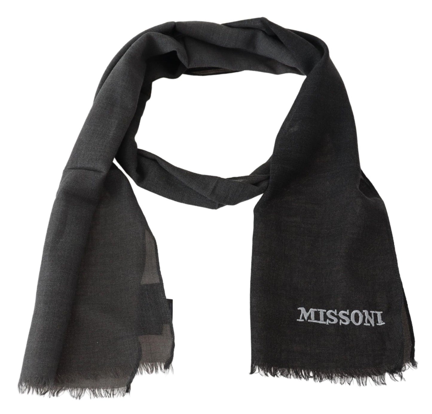 Sumptuous Wool Scarf with Fringes - SEHABRANDS