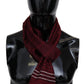 Elegant Wool Silk Blend Striped Scarf - SEHABRANDS