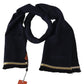 Elegant Unisex Wool Scarf with Embroidered Logo - SEHABRANDS