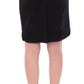 Elegant Black Wool-Cotton Blend Skirt - SEHABRANDS