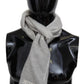 Elegant Beige Wool Scarf with Embroidery Detail - SEHABRANDS