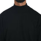 Elegant Black Virgin Wool Pullover Sweater - SEHABRANDS