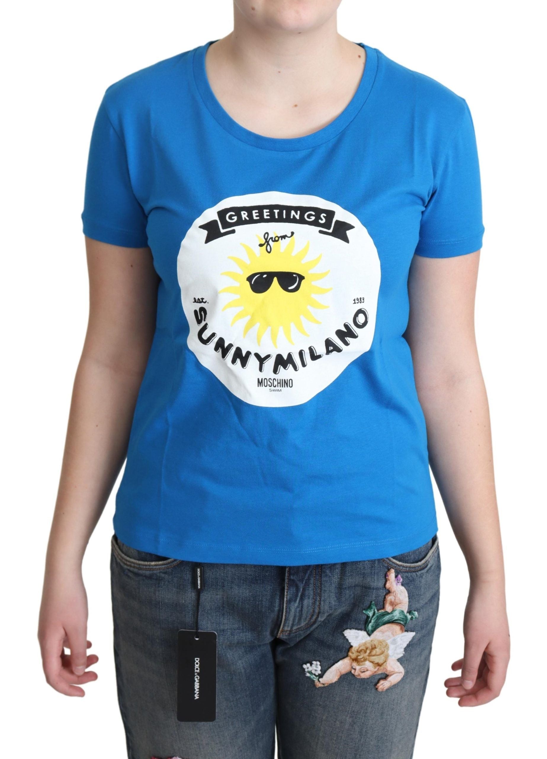 Sunny Milano Chic Round Neck Tee - SEHABRANDS