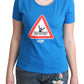 Chic Triangle Graphic Cotton Tee - SEHABRANDS