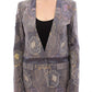 Chic Silk Floral One-Button Blazer - SEHABRANDS