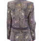 Chic Silk Floral One-Button Blazer - SEHABRANDS