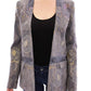 Chic Silk Floral One-Button Blazer - SEHABRANDS