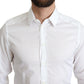 Dolce & Gabbana Elegant White Cotton Dress Shirt Slim Fit