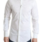 Dolce & Gabbana Elegant White Cotton Stretch Dress Shirt