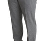 Elegant Checkered Wool Formal Trousers - SEHABRANDS