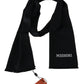 Elegant Embroidered Wool Scarf in Black - SEHABRANDS