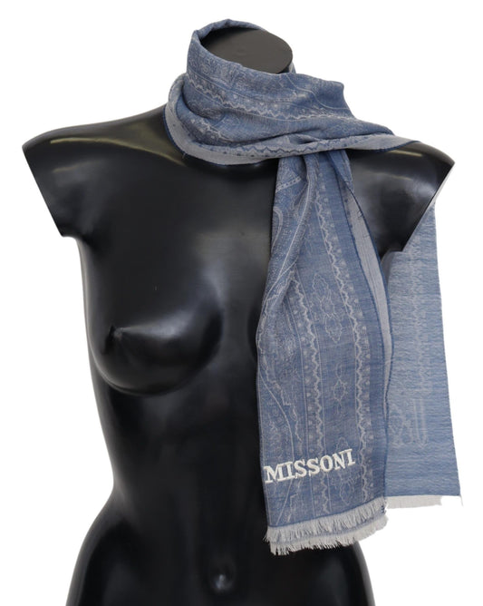 Elegant Cashmere Patterned Scarf - SEHABRANDS