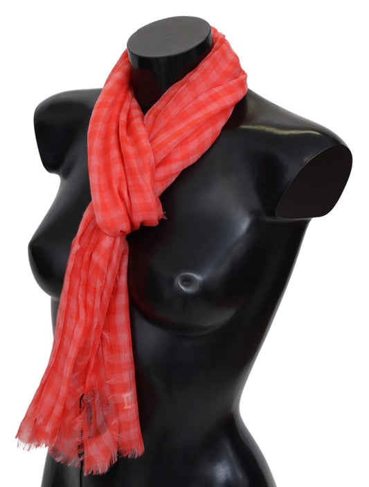 Luxurious Cashmere Checkered Scarf - SEHABRANDS