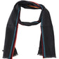 Elegant Wool-Silk Blend Striped Scarf - SEHABRANDS