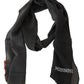 Elegant Black Wool Scarf with Fringes - SEHABRANDS