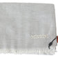 Elegant Wool Scarf with Signature Embroidery - SEHABRANDS