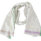 Multicolor Cashmere Line Pattern Scarf - SEHABRANDS