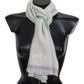 Multicolor Cashmere Line Pattern Scarf - SEHABRANDS