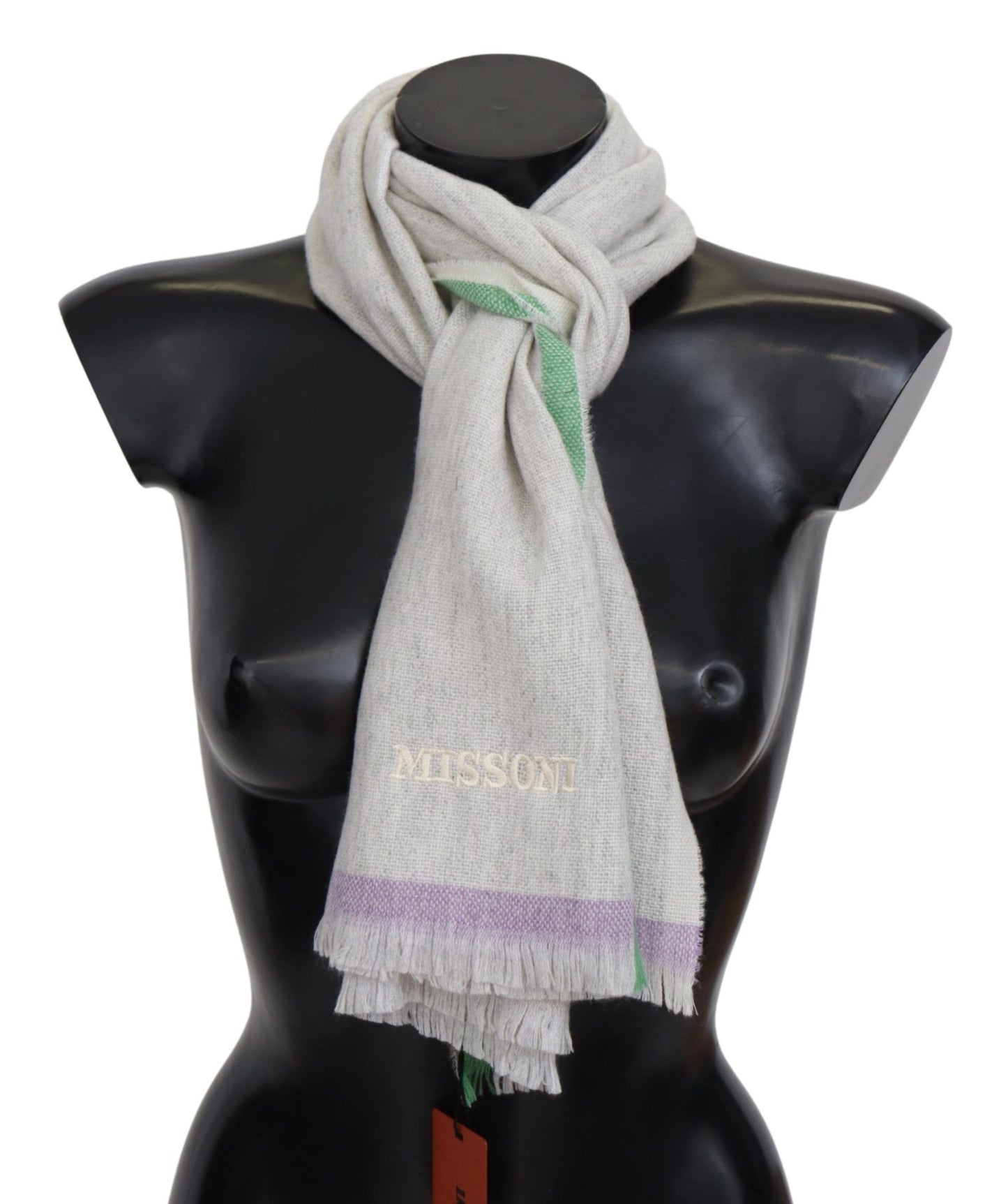 Multicolor Cashmere Line Pattern Scarf - SEHABRANDS