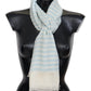 Elegant Cashmere Scarf with Linear Design - SEHABRANDS