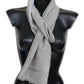 Elegant Beige Wool Silk Unisex Scarf - SEHABRANDS