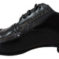 Dolce & Gabbana Elegant Black Leather Formal Derby Shoes