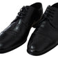 Dolce & Gabbana Elegant Black Leather Formal Derby Shoes