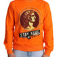 Dolce & Gabbana Regal Crewneck Cotton Sweater in Orange