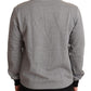 Dolce & Gabbana Elegant Gray Crown Motif Crewneck Sweater